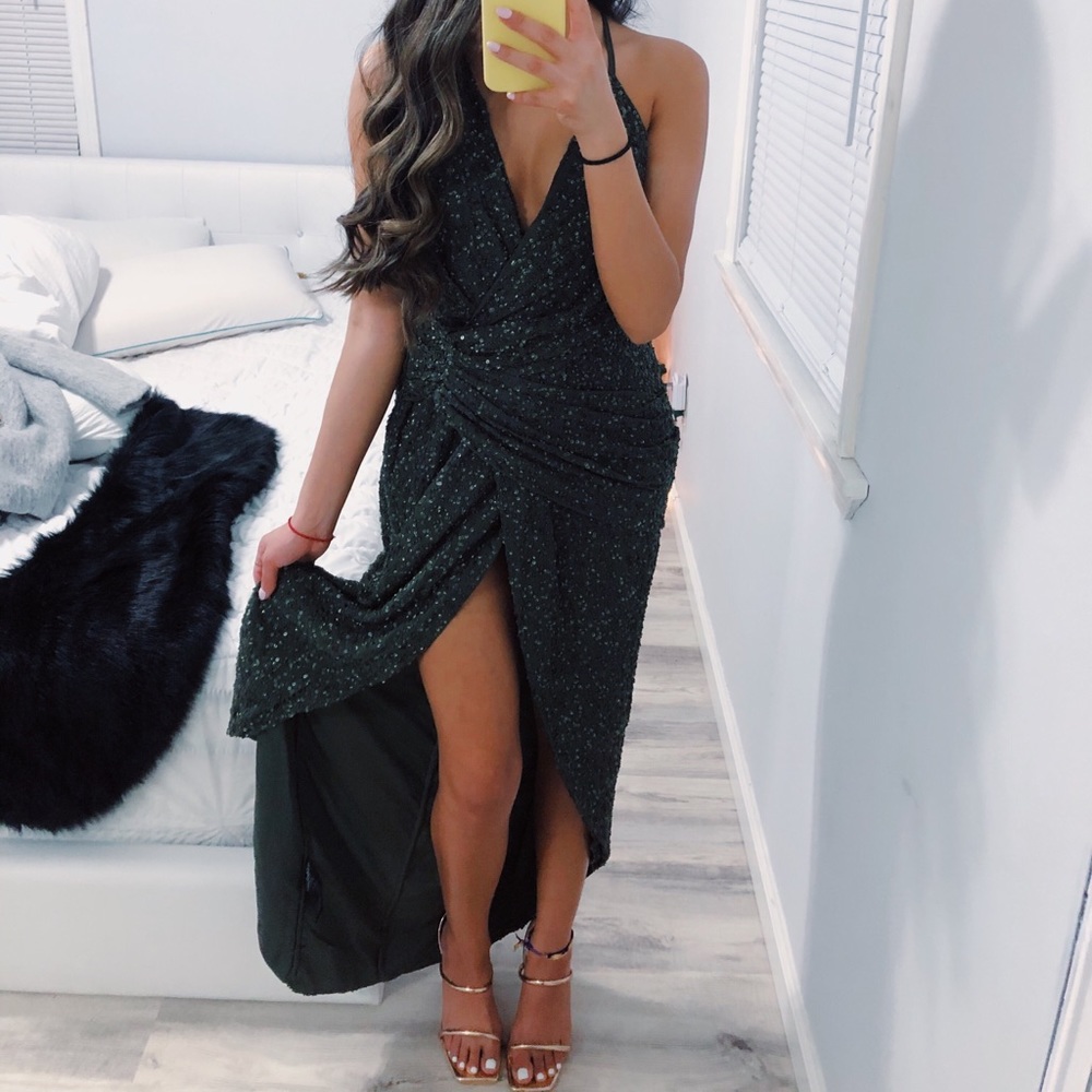 Green Sequin Dress